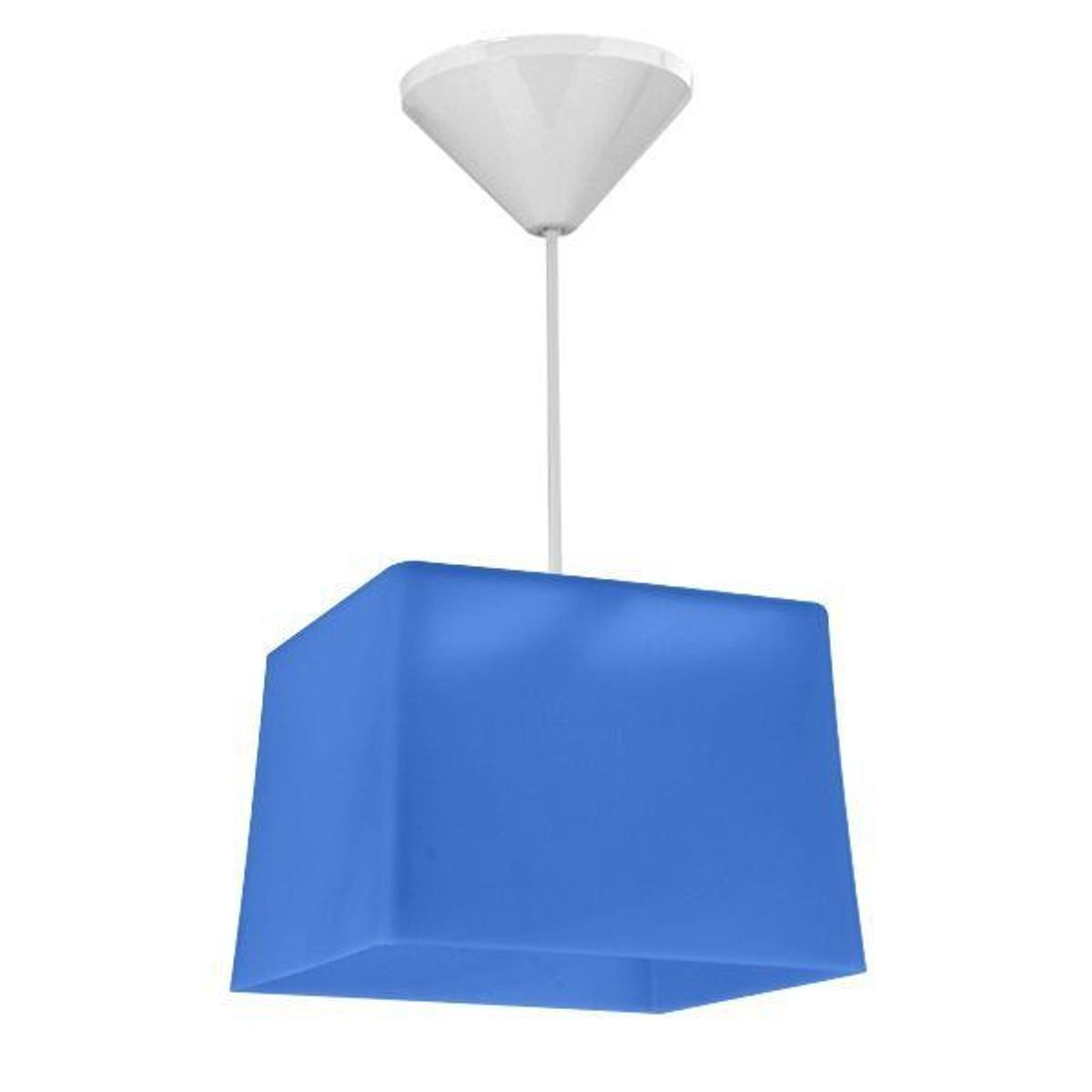 Luminária de Teto Quadrada Azul, marca Voltaggio - Foto Principal