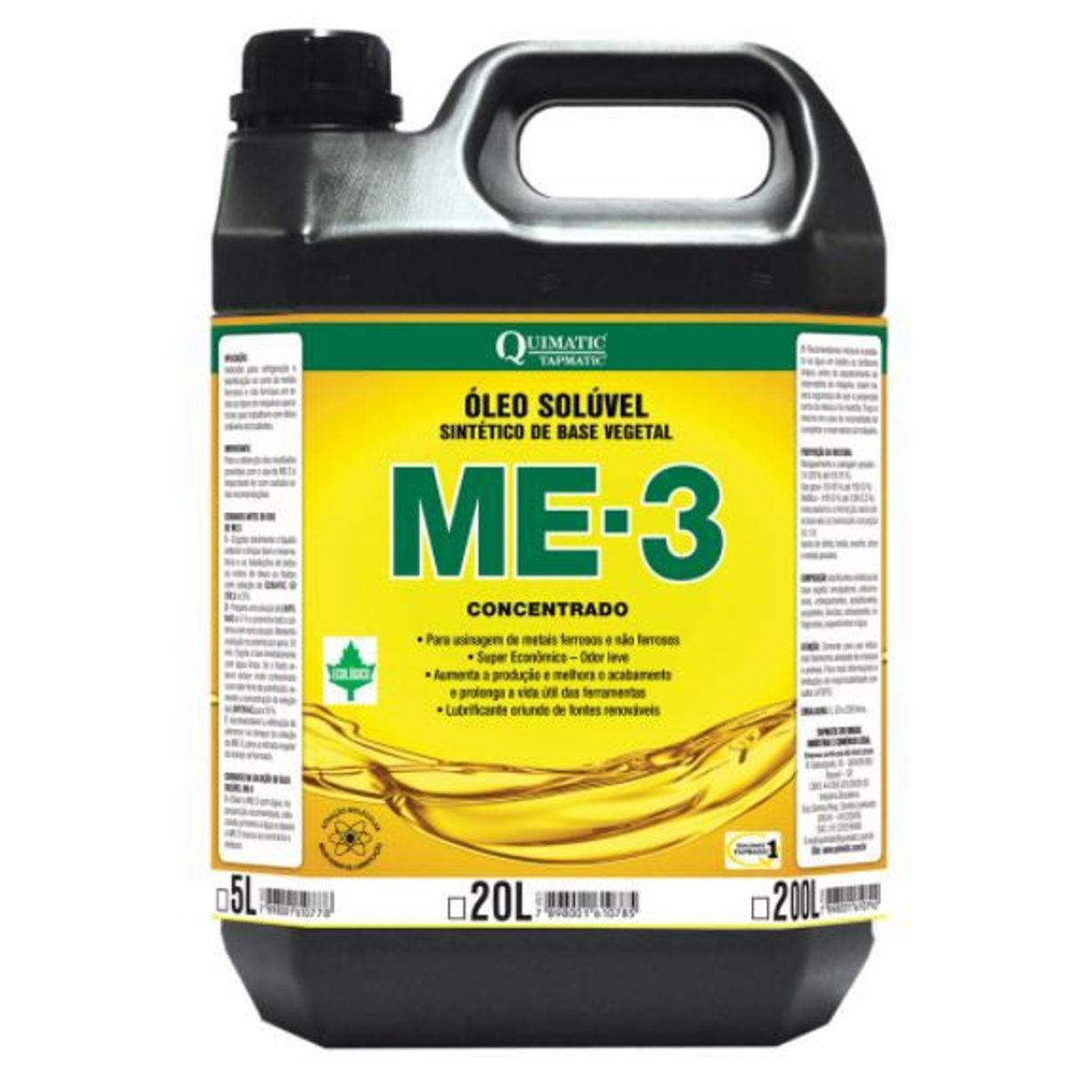 Óleo Solúvel ME-3, marca Tapmatic - Foto Principal