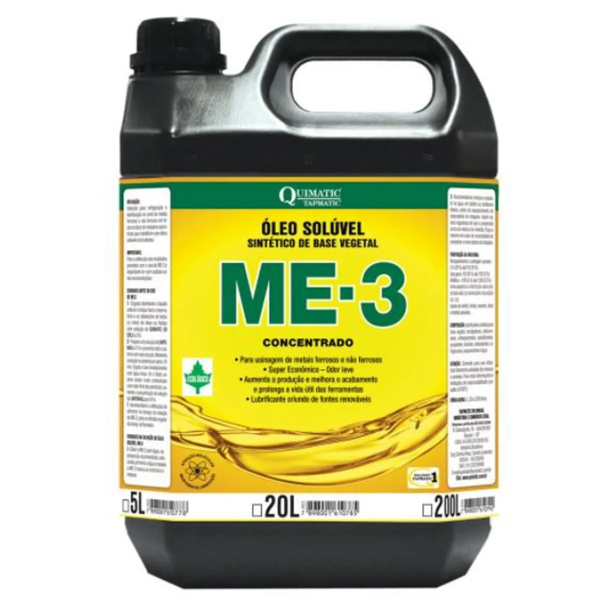 Óleo Solúvel ME-3, marca Tapmatic - Foto Principal