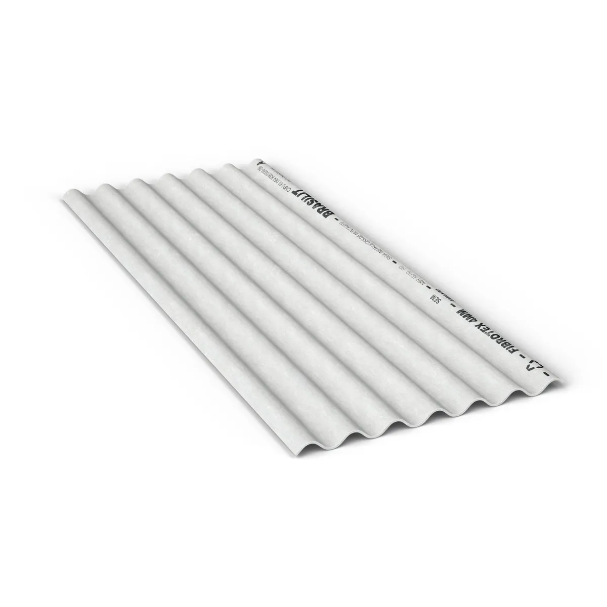 Telha de Fibrocimento Ondulada 244cmx50cmx4mm CRFS Cinza, marca Brasilit - Foto Principal