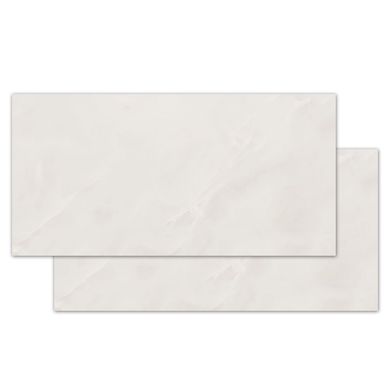 Porcelanato Polido Onice Off White EP 60x120cm Caixa 1,37m Retificado Branco