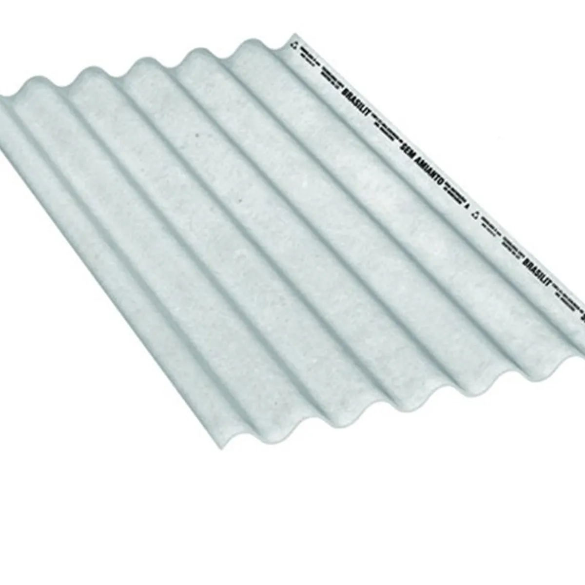 Telha Brasilit Ondulada de Fibrocimento 244x110cmx5mm Brasilit, marca Brasilit - Foto Principal