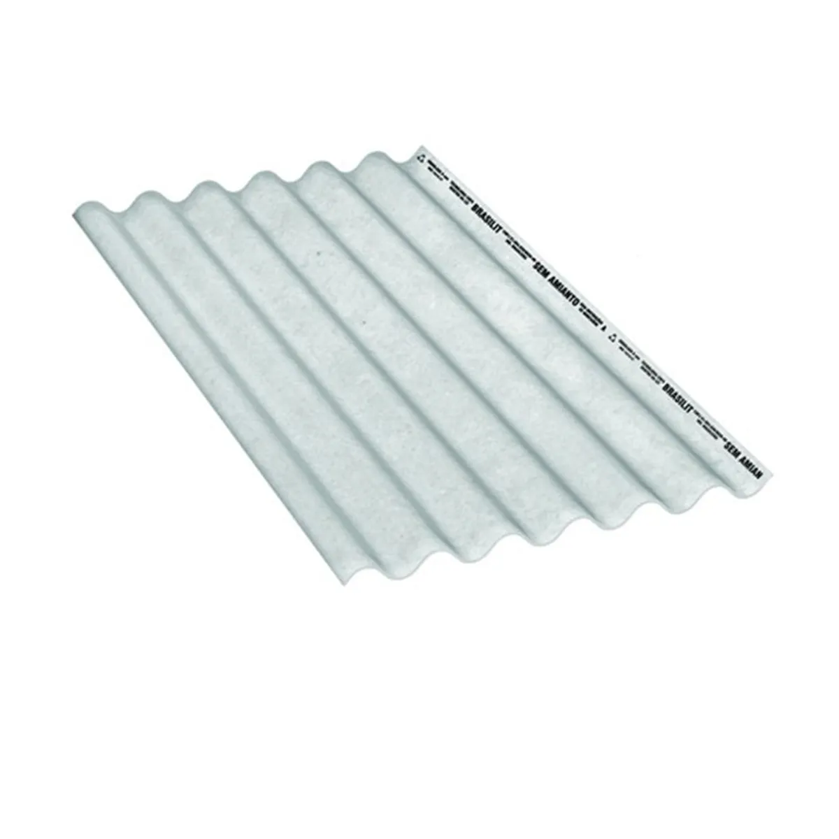 Telha Brasilit Ondulada de Fibrocimento 244x110cmx5mm Brasilit, marca Brasilit - Foto Principal