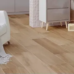 Porcelanato Carvalho Natural Marrom Acetinado Retificado Interno 26x106cm Caixa 2m² Biancogres
