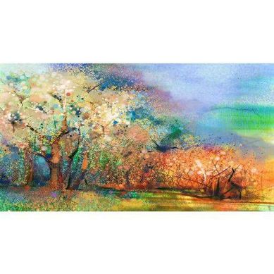 Quadro Digital de Sobrepor Hibiscos QDR-SD-68 30x30cm Salmo