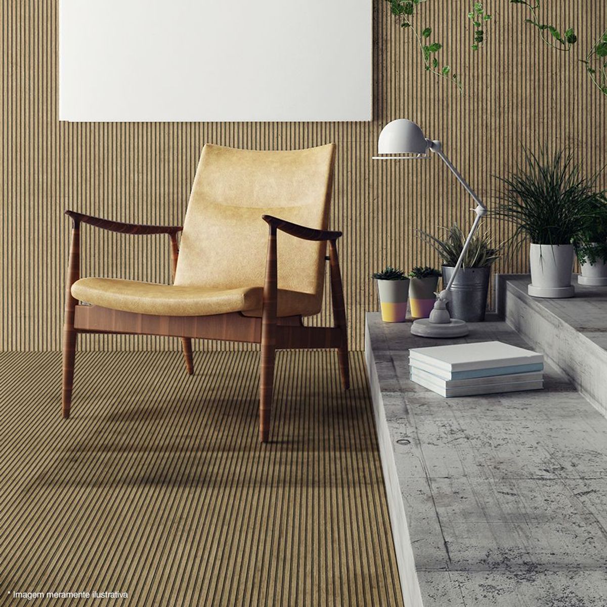 Porcelanato Frisado 28,8x119cm Caixa 1,03m² Madeira, marca Ceusa - Foto Principal