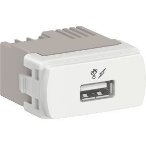 Mdulo Carregador Usb 1A Miluz Branca Bivolt