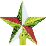 Ponta Árvore de Natal Estrela 21cm Colorido
