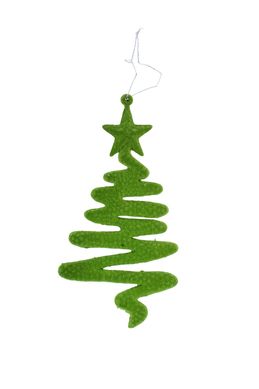 Enfeite rvore Noel 17cm Verde Limo