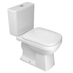 Kit Vaso Sanitário com Caixa Acoplada e Assento Branco Duplo Acionamento 3/6L Vertical Quadra Deca