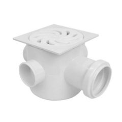 Caixa Sifonada Grande Quadrada 100x100x50cm Branco