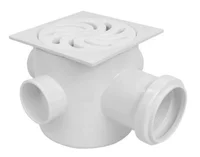 Caixa Sifonada Grande Redondo 100x100x50cm Branco