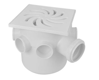 Caixa Sifonada Grande Quadrado Branco 150x150x50cm
