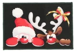 Capacho Natal Papai Noel Rena 40x60cm Cores