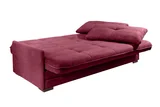 Sofá-Cama Anita com Braço 3 Lugares 87x196x110cm Bordô