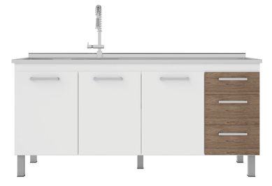 Gabinete Hamal Munique 50,7x144cm Branco Cerocha