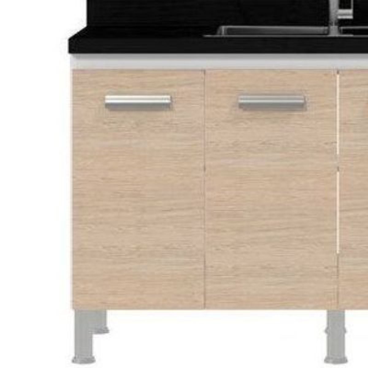 Gabinete Alfa 55x144cm Branco Berlin Cerocha, marca Cerocha - Foto 2