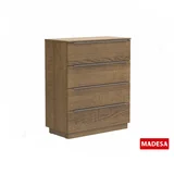Comoda Supremo Madeira Rustico 47x97x80cm 4 Gavetas