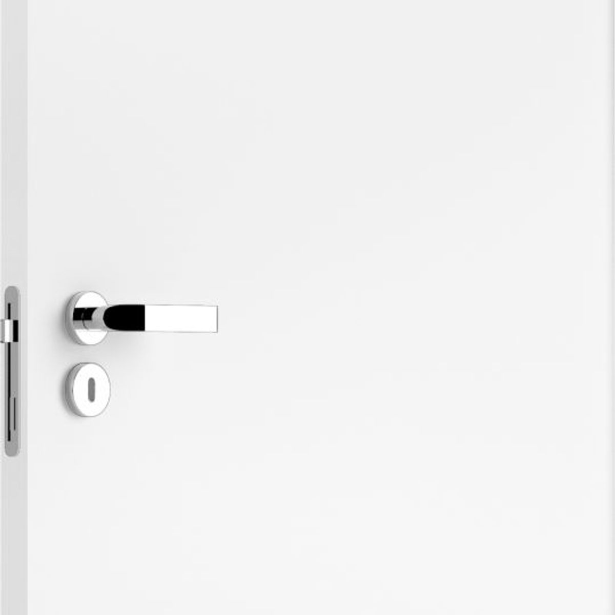 Folha de Porta Lisa Madeira Solida Branco UV Acabado 210x82x3,5cm Standard Vert, marca Vert - Foto Principal