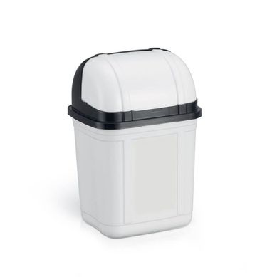 Lixeira de Pia Basculante Rattan 18,9x15,9cm Branco 