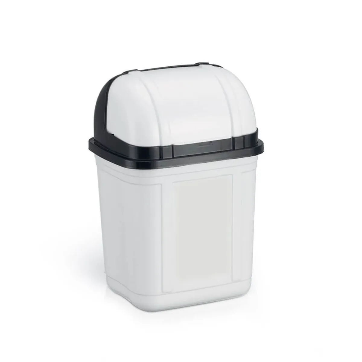 Lixeira de Pia Basculante Rattan 18,9x15,9cm Branco, marca Nitron - Foto Principal