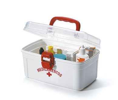Frasqueira para Medicamentos Mdia Branco