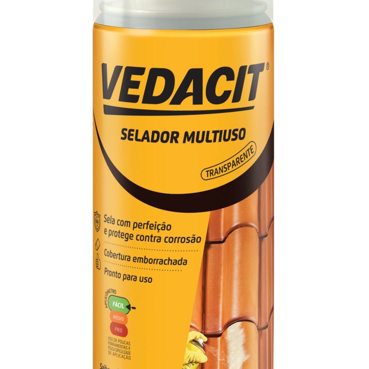 Selador Multiuso Emborrachado Transparente Aerosol 400ml Vedacit, marca Vedacit - Foto Principal