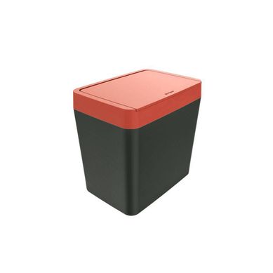 Lixeira 5 Litros Cinza Vermelho