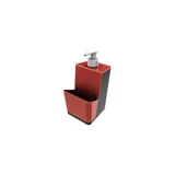 Dispensador T 23,5x9,5x28,1cm Preto e Vermelho