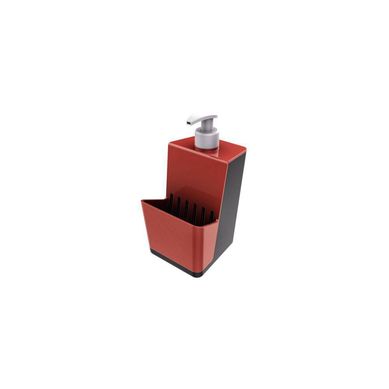 Dispensador T 23,5x9,5x28,1cm Preto e Vermelho