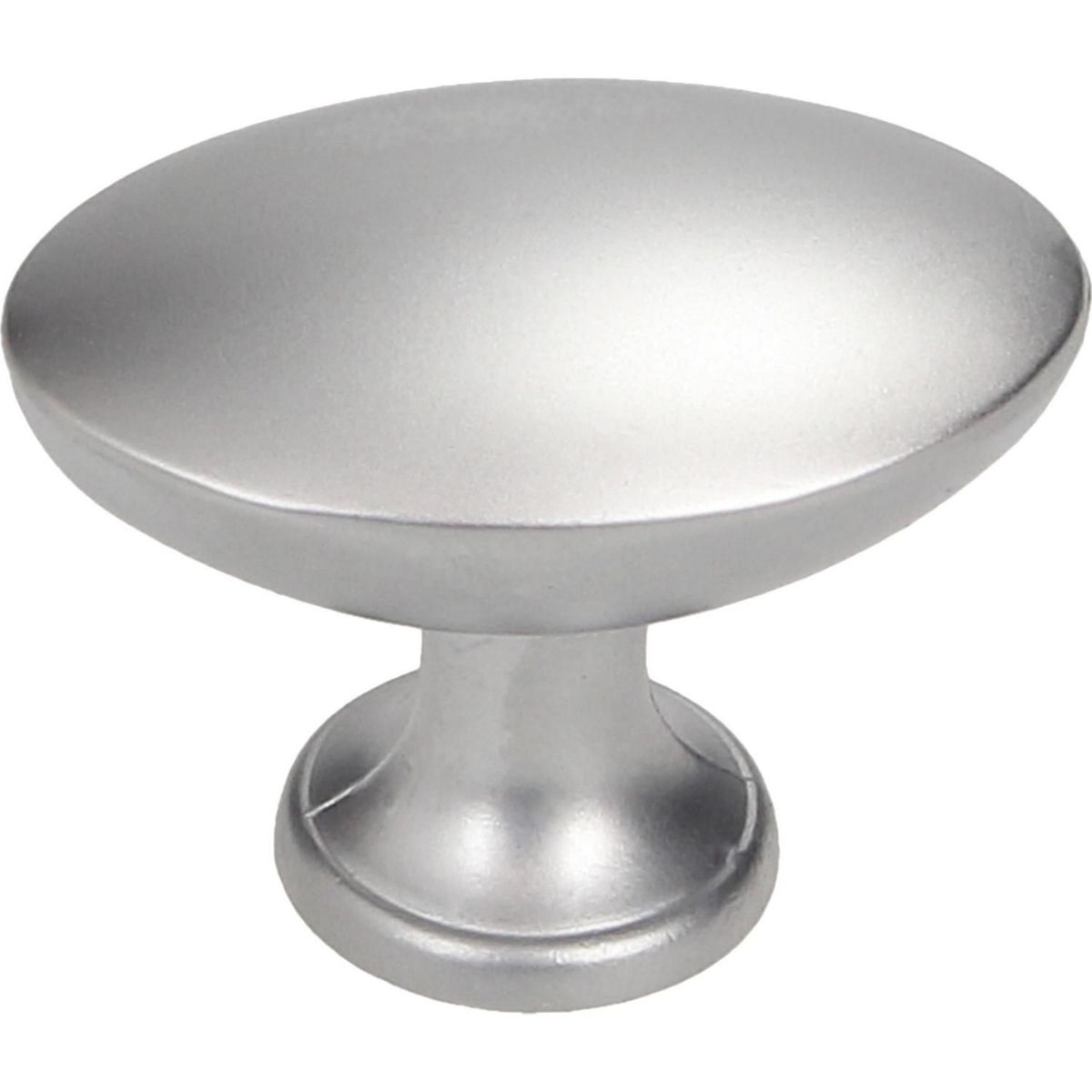 Botão Oval Cromo Fosco 27mm, marca Fixser - Foto Principal