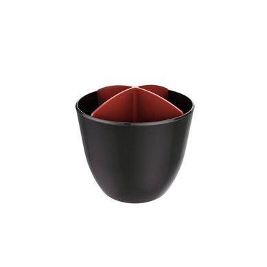 Escorredor de Talheres T 47,5x31,5x16cm Cinza Vermelho
