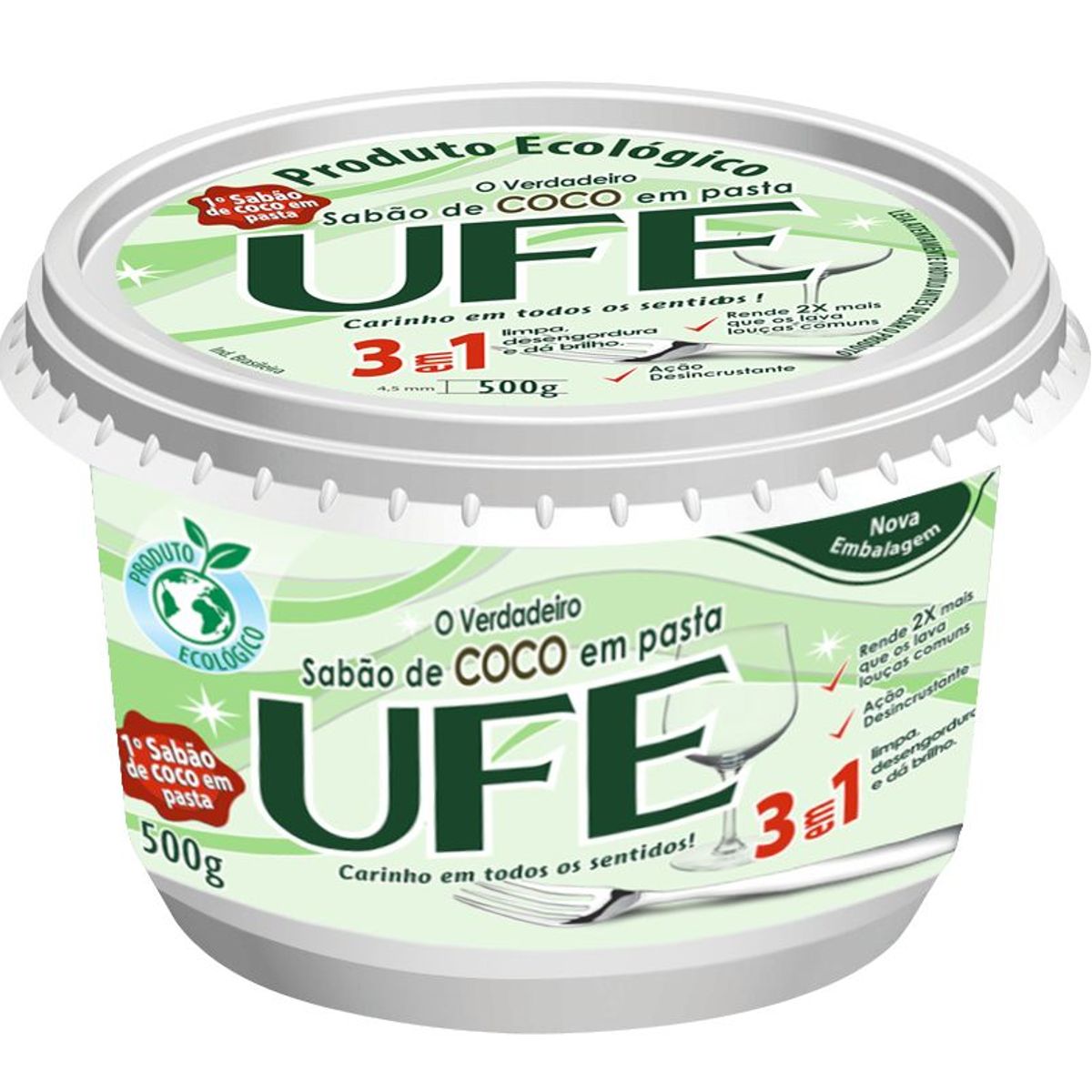 Sabão em pasta, UFE, 500gr, marca Ufe - Foto Principal