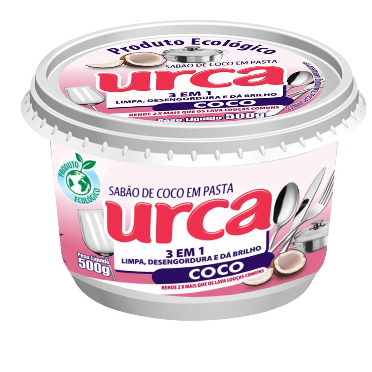 Sabão em Pasta Coco Urca 3 em 1, marca Urca - Foto Principal