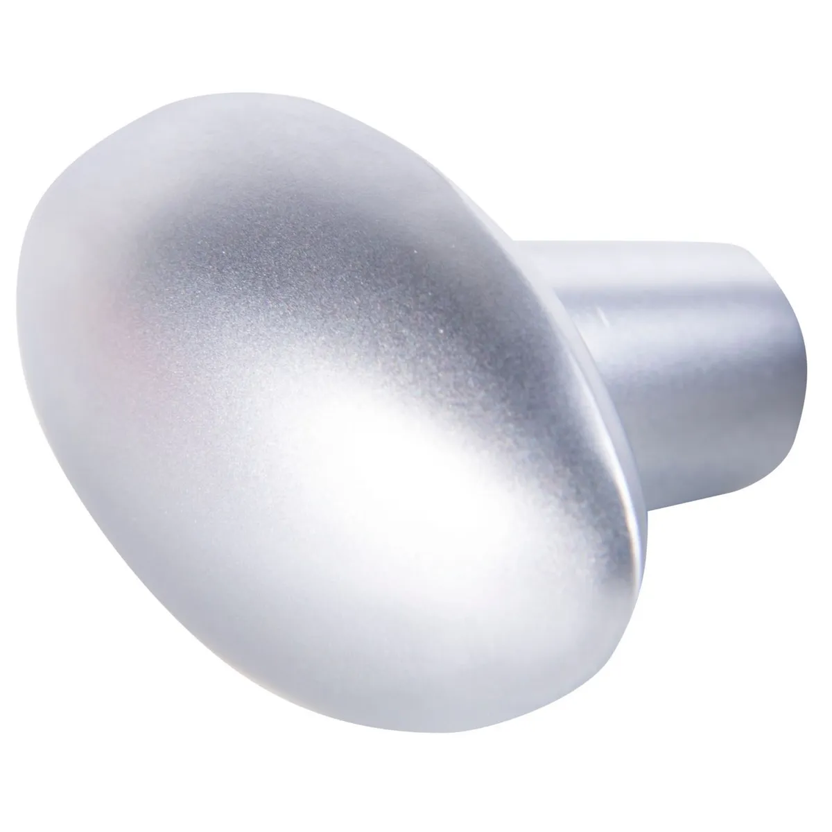 Botão Oval Cromo Fosco 28mm, marca Fixser - Foto Principal