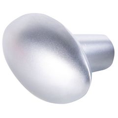 Botão Oval Cromo Fosco 28mm