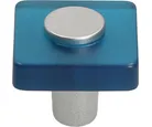 Puxador para Móveis Botão Metacrilato 3,8cm Azul
