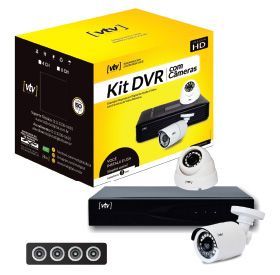 Kit DVR com 4 Canais 1D1B Hd 1Tb 