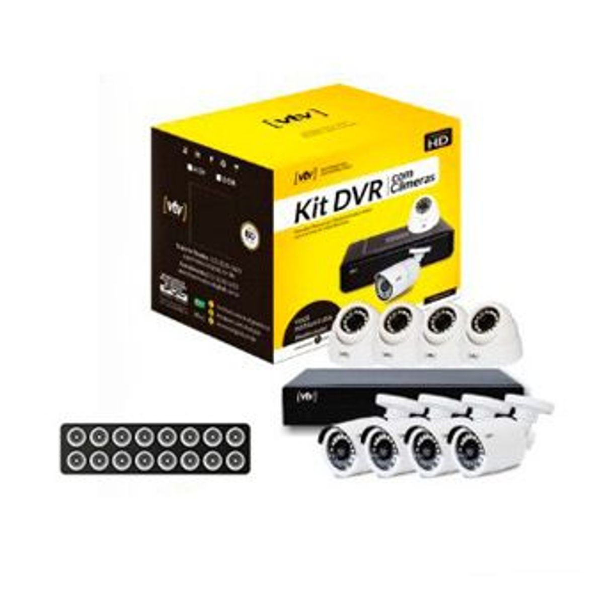 Kit DVR com 16 Canais 4D4B Hd 1Tb, marca  - Foto Principal