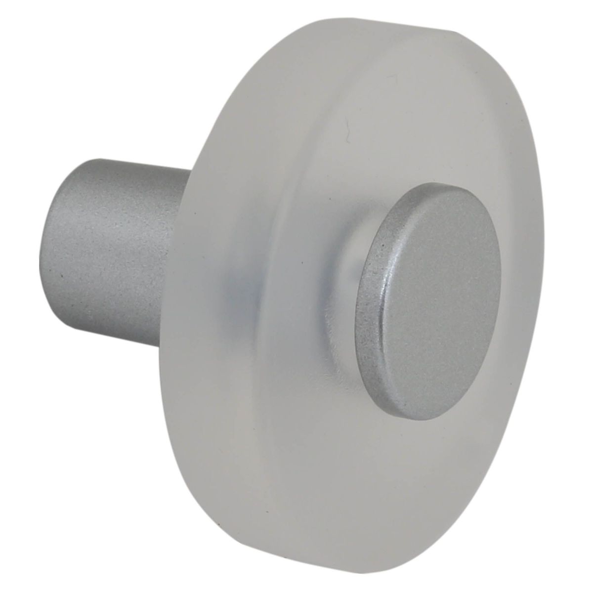 Puxador para Móveis Botão Metacrilato 3,8cm Gelo, marca Gamet - Foto Principal