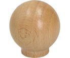 Puxador para Móveis Botão Laca Natural 3cm Marrom