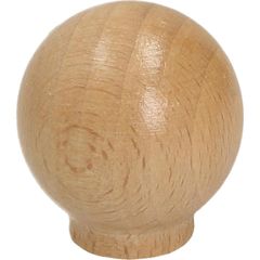 Puxador para Móveis Botão Laca Natural 3cm Marrom