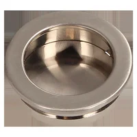 Tirador Embutir Redondo Níquel Escovado