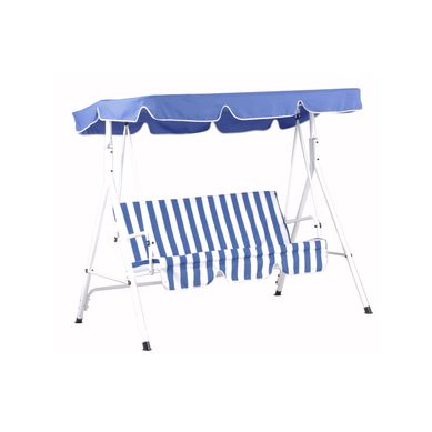 Banco de Balano para 3 Pessoas Azul e Branco