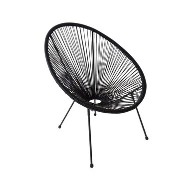 Cadeira Cozumel Ratan 71x79x86cm para rea Externa Preto