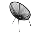 Cadeira Cozumel Ratan 71x79x86cm para Área Externa Preto