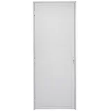 Porta Lambri Fechadura Alumínio Branco Esquerda 210x80x4,8cm Malta