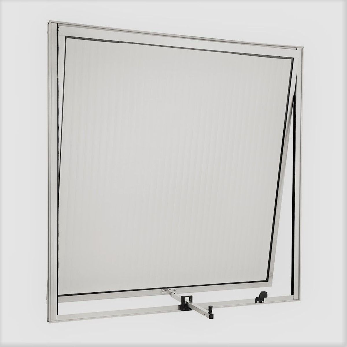 Janela Maxim-Ar Alumínio Brilhante 80x80x2,5cm Ecosul, marca Esquadrisul - Foto 2
