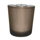 Castiçal de Vidro Mat Color Dourado