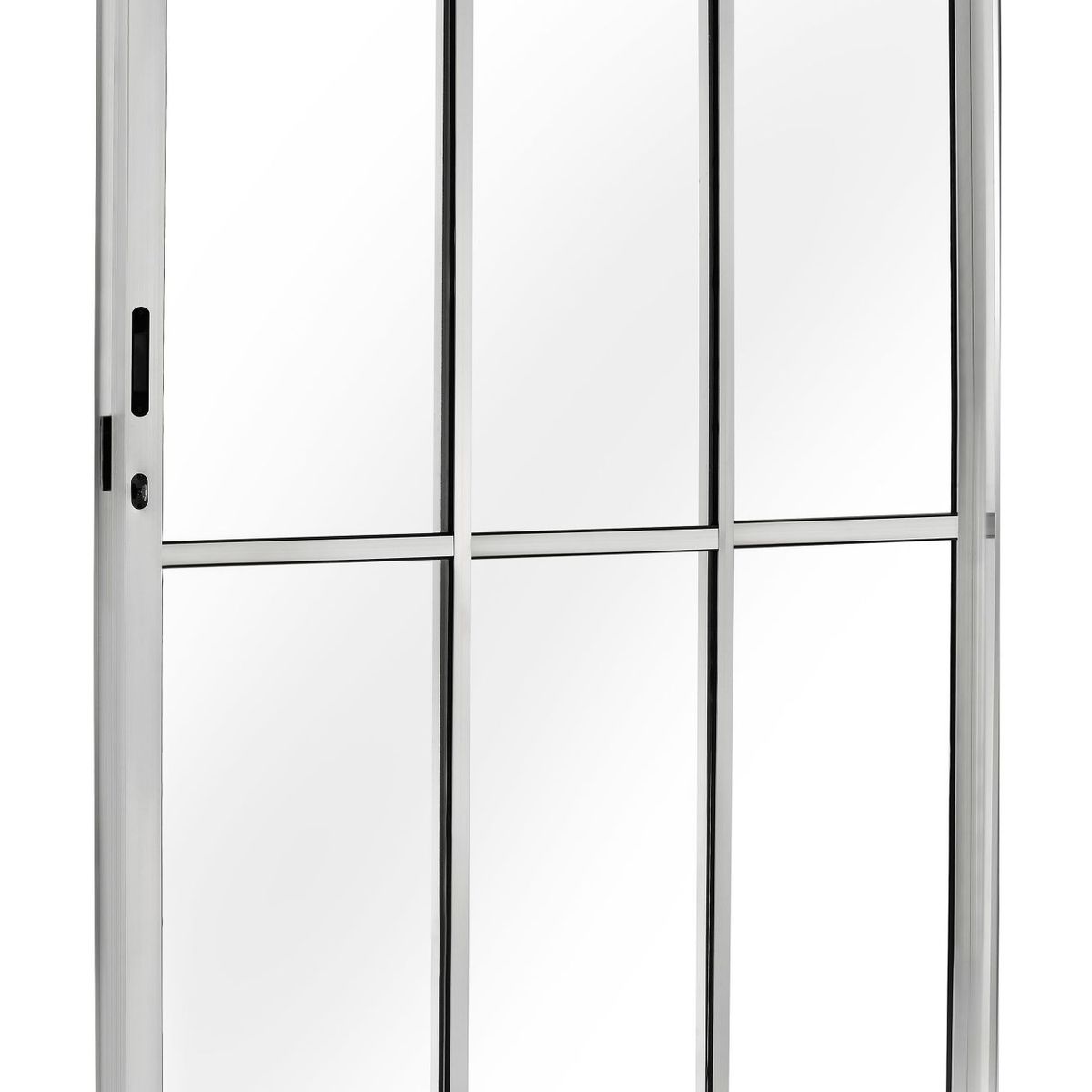 Porta de Correr Alumínio Brilhante 3 Folhas Esquerda 210x150x11,5cm Ecosul, marca Esquadrisul - Foto Principal